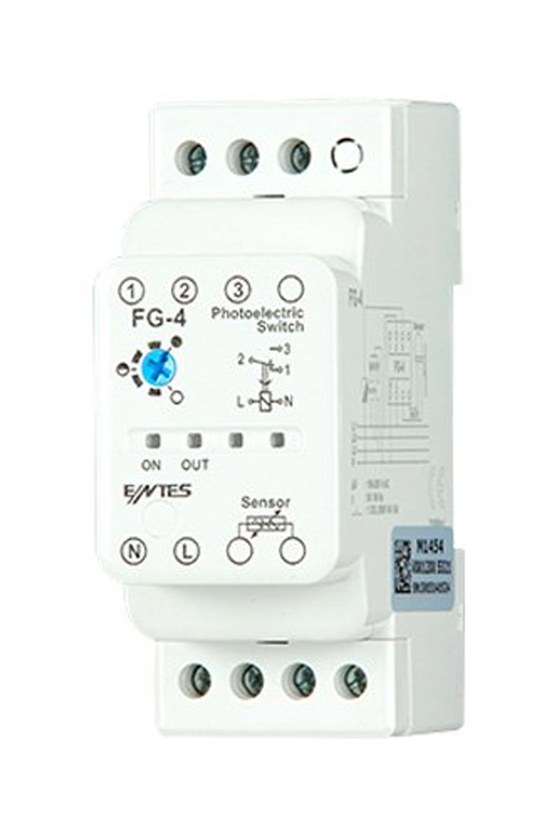 Entes%20FG-4%201-3%20190-255%20VAC%20Lüx%20Ayarlı%20Röle%20Çıkışlı%20Fotosel%20Röle