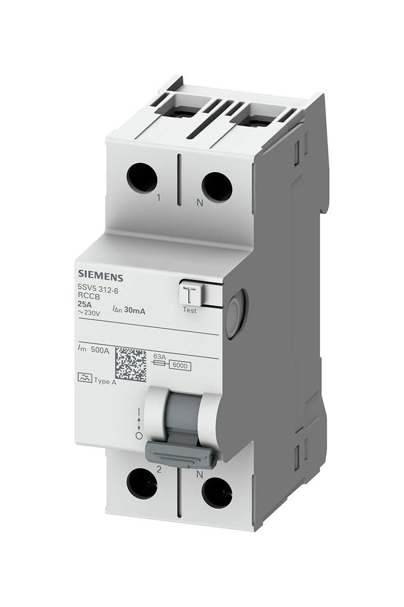 Siemens%205SV5314-6%2040A%20230V%2030mA%20Faz+Nötr%20Kaçak%20Akım%20Koruma%20Rölesi