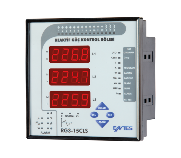 Entes RG3-15CLS Reaktif Güç Kontrol Rölesi