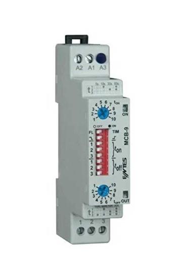 Entes Çok Fonksiyonlu Zaman Rölesi 0,1sn-30saat 24VAC/DC-220VAC MCB-9