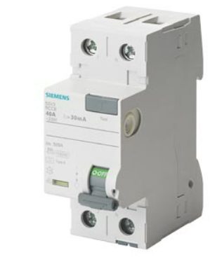 Siemens 1x63A A Tipi 230V 30mA Kaçak Akım Koruma Rölesi - 5SV5316-6