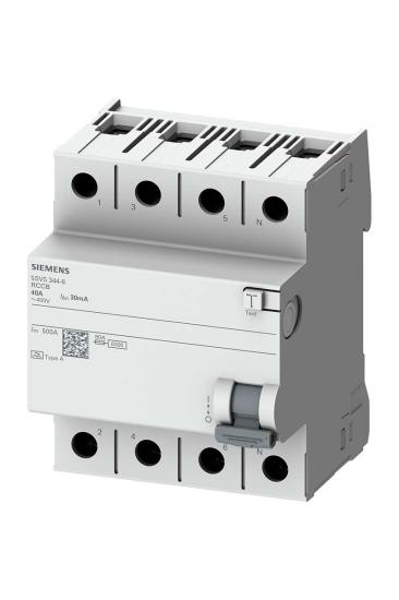 Siemens 5SV5642-6 25A 400V 300mA 3 Faz+Nötr Kaçak Akım Koruma Rölesi